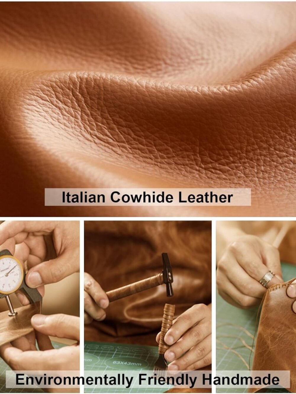 Purses: Small Genuine Cross Body Handbags with Wide Shoulder Strap to Travel Bro - Picture 4 of 9